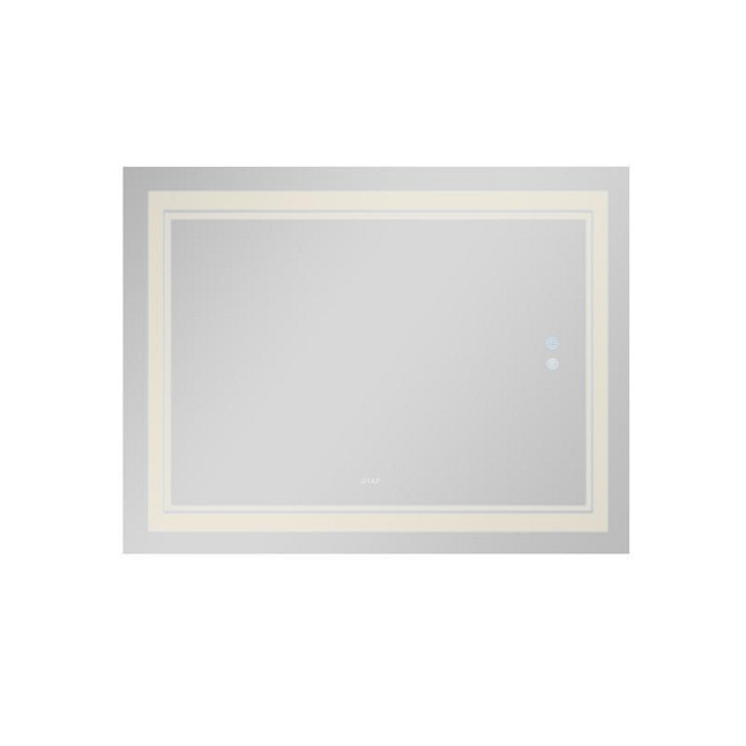 Дзеркало настінне прямокутне сенсорне Qtap Cardinal 1000х800 з LED-підсвіткою Touch, з антизапотіванням Харків - фото 6