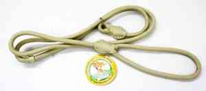 65816 Повідець-зашморг 10мм "ПРЕМІУМ" шкіряний круглий 1.3 м Бежевий Вінниця