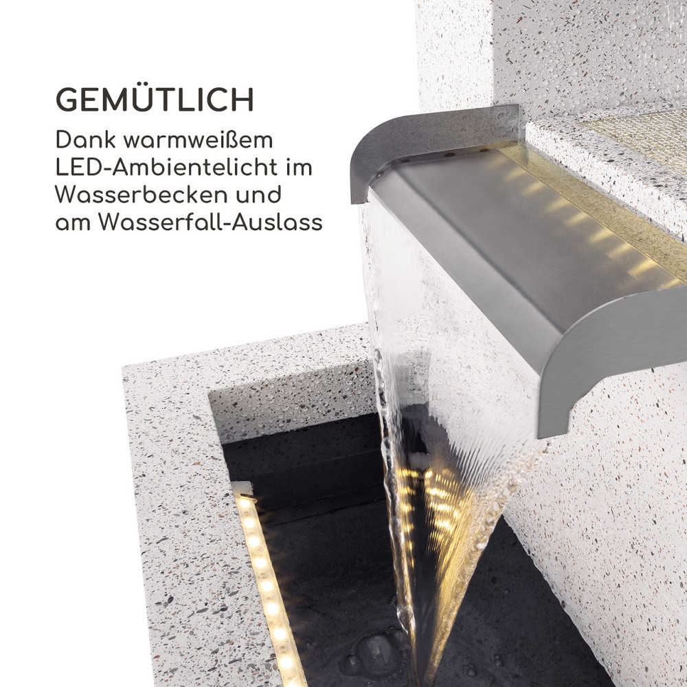 Фонтан Блумінгстоун Садовий фонтан Декоративний фонтан 20 Вт Цинковий світлодіодний насос (Німеччина, читати Рівне - фото 4