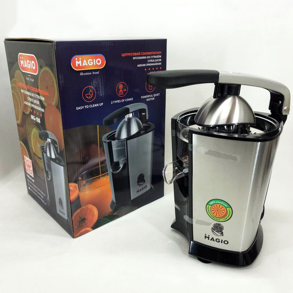 Соковыжималка для цитрусовых MAGIO MG-188, соковыжималка для яблок, соковыжималка для ягод QS-68 Львов - изображение 9