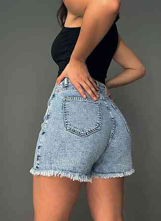 Шорты-юбка женские Vanver 221-225 джинсовые на запах с завязкой голубые, голубой, 29, 29, 81 см, 111 см Киев