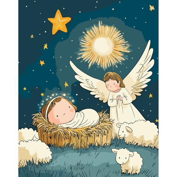 Картина за номерами ArtCraft Янголятко 40х50 см (15576-AC) Харьков - изображение 2