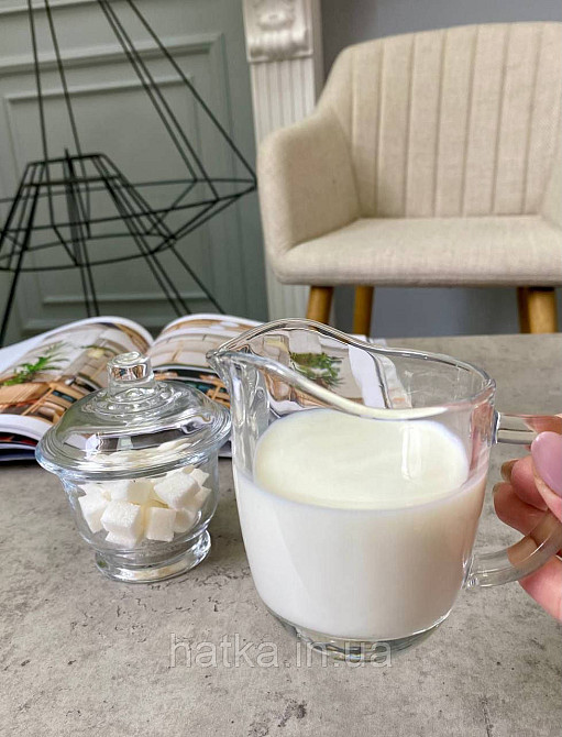 Набір цукорниця 200 мл + духовка 180 мл скляний "Home collection" для дому та ресторану Київ - фото 1