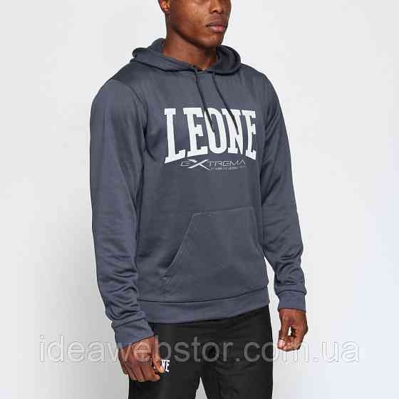 Толстовка з капюшоном Leone Logo Gray S Київ