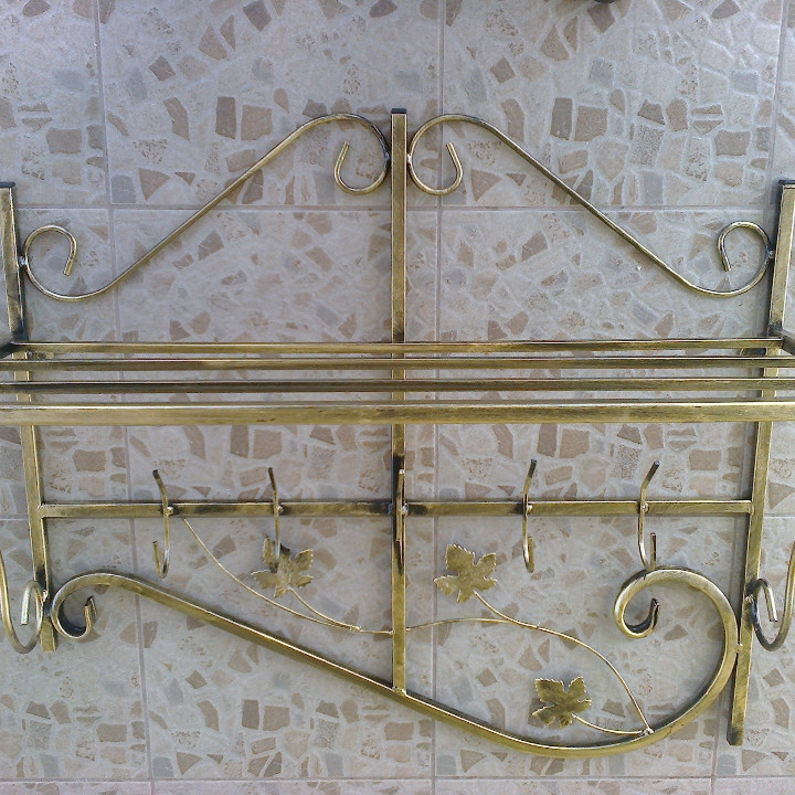 Вішалка кована настінна «Профіль середній» (M-029) для одягу Київ - фото 2