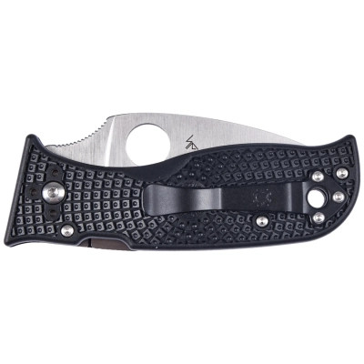Нож Spyderco Lil Temperance 3 Lightweight Serrated Black (C69SBK3) Винница - изображение 4