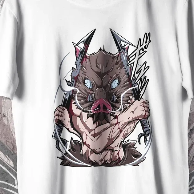 Футболка для подростка мальчика с принтом Клинок, рассекающий демонов Іноске Хашибіра 3 WE Размер 160 Anime10354 Днепр - изображение 4