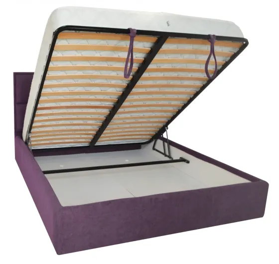 Кровать Двуспальная Sheffield Comfort 180 х 190 см Miss 24 С подъемным механизмом и нишей для белья Сиреневый Киев