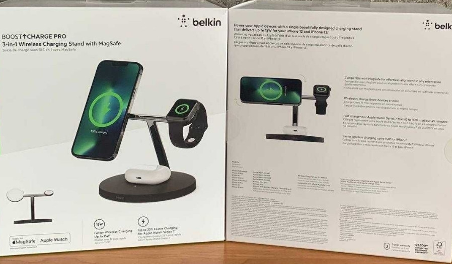 Беспроводное зарядное устройство Belkin MagSafe 3in1 Wireless black. Киев - изображение 1