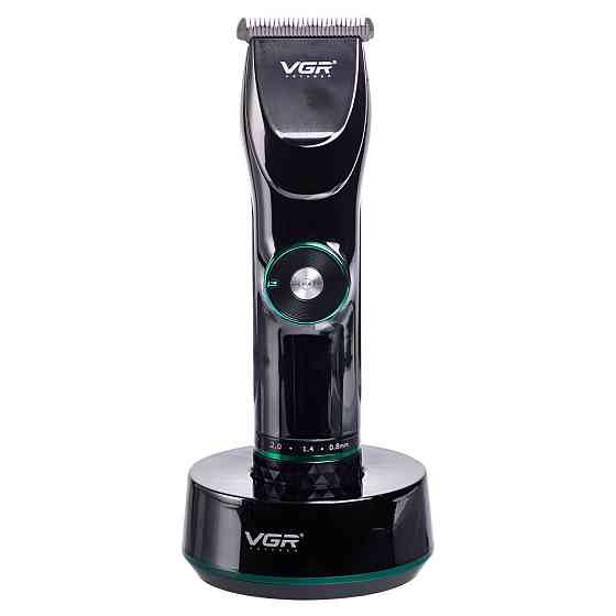 VGR Професійна машинка для стрижки волосся та бороди з LED-дисплеєм та підставкою VGR V-256 Коломия