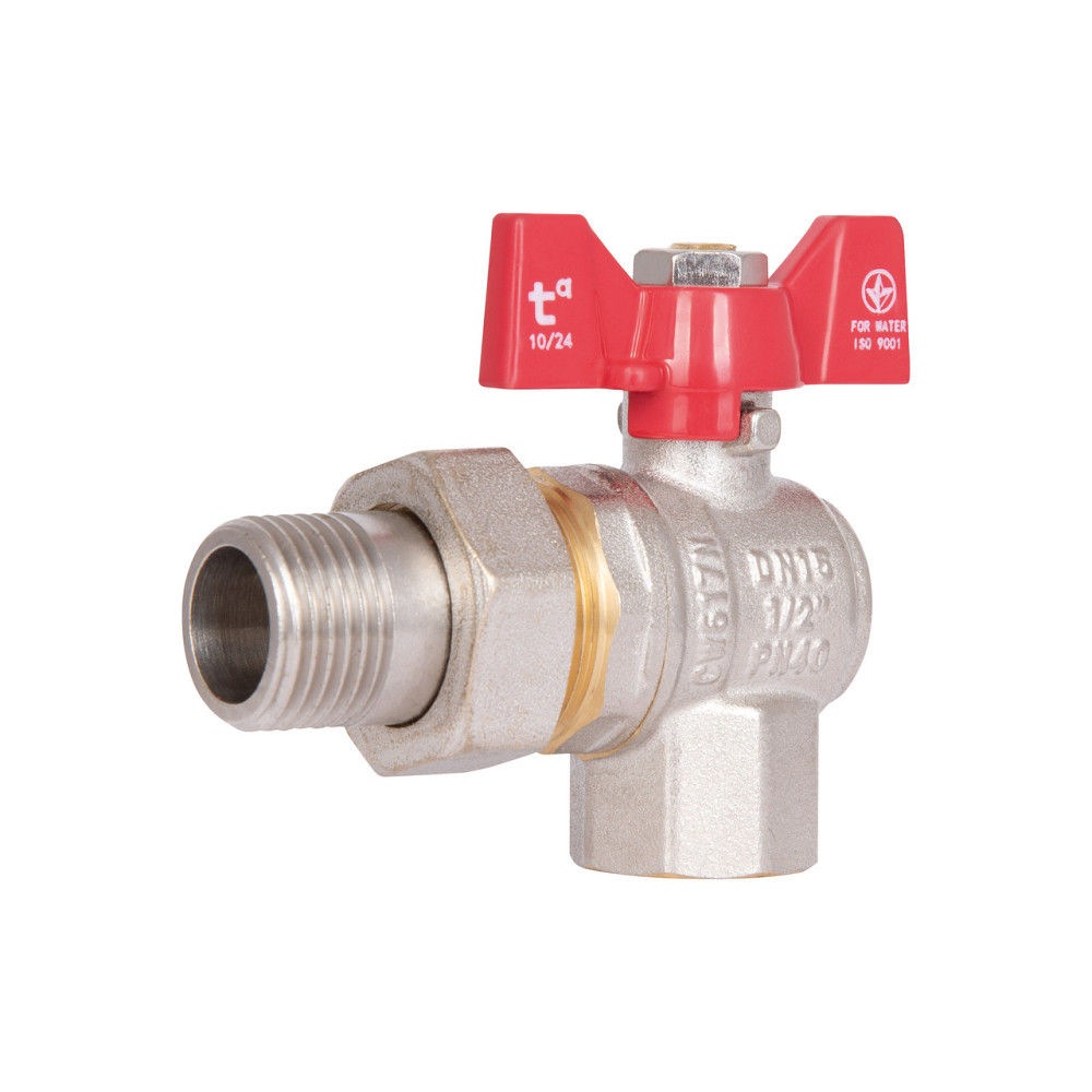 Кран кульовий "Американка" Thermo Alliance Standart кутовий 1/2" ВЗ SD222W15 Київ - фото 1