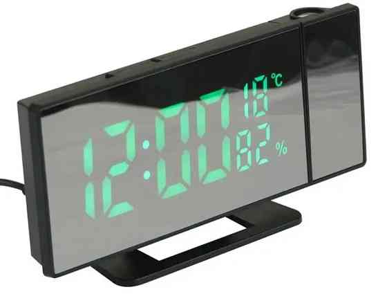 Годинник настільний VST 896S-4 9091 із зеленим підсвічуванням, чорний Винница