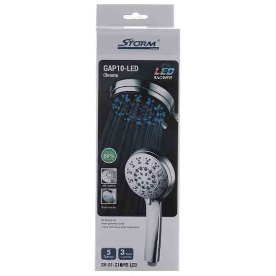 Лійка для душу Storm SH-01-G10M5-LED   ( ST0002 ) 36117 Харків