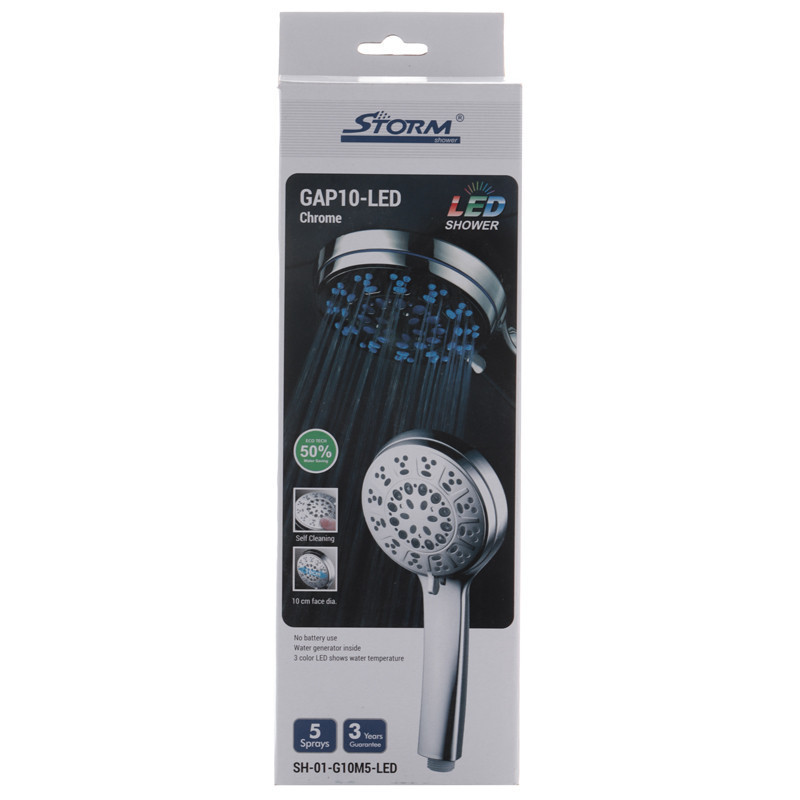 Лійка для душу Storm SH-01-G10M5-LED   ( ST0002 ) 36117 Харків - фото 3