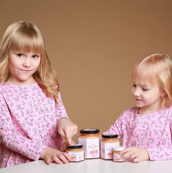 Крем мед с ягодами клубники 250 грамм Одесса - изображение 6