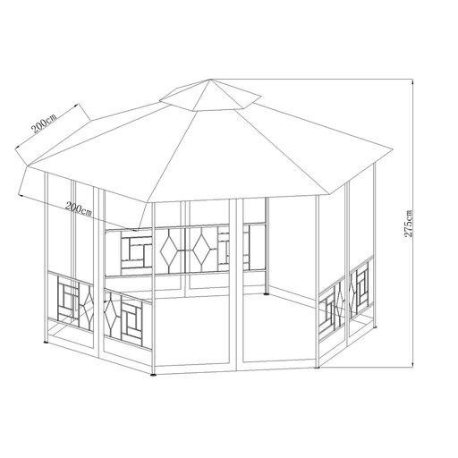 Садовий павільйон "4х4 метри шестикутний" Київ - фото 2