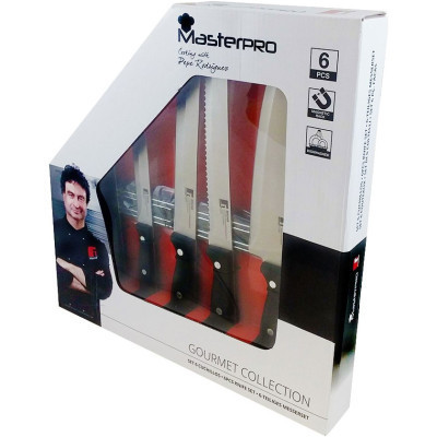 Набір ножів MasterPro Gourmet Pepe з магнітним тримачем (BGMP-4330) Вінниця - фото 2