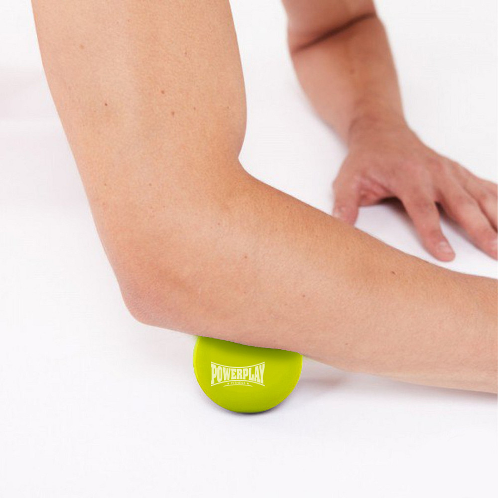 Масажний силіконовий м'яч PowerPlay PP-4354 Silicone Lacrosse Ball (6.3см.) Зелений Кам'янське - фото 3