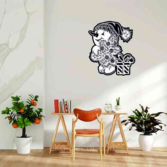 Декоративне настінне Панно «Сніговик», Декор на стіну 110*94 см Київ