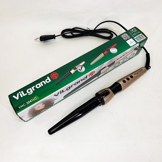 Плойка-щипцы для прикорневого объема ViLgrand VHC-3041LC 40 Вт, Конусные плойки для завивки волос KR-79 Львов - изображение 6