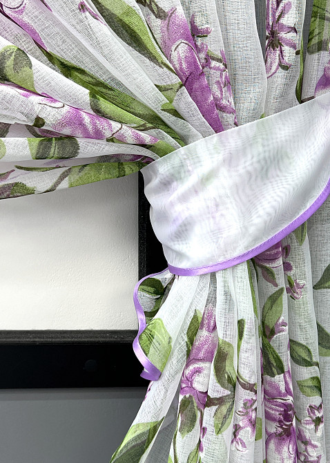 Кухонные шторки VR-Textil № 101к с подвязками разноцветные 330х170 см (52-1220) Киев - изображение 5