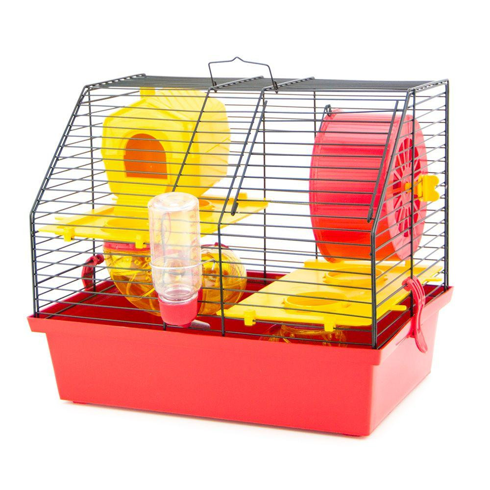 Металлическая клетка для малых грузонов Вилла Люкс 2 с аксессуарами (33.5 х 22.5 х 28.2 см), Лори Киев - изображение 2