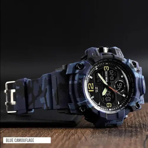 Водонепроницаемые наручные часы для военных спорта SKMEI 1155BCMBU, Часы для туризма GO-18 Львов - изображение 10