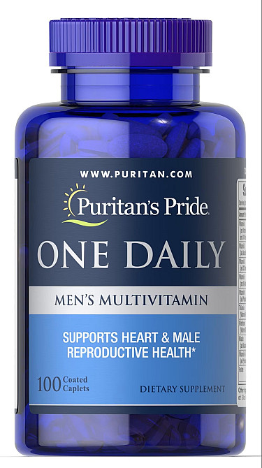 Мультивітаміни для чоловіків Puritan's Pride One Daily Men's Multivitamin 100 Caplets Луцьк - фото 1