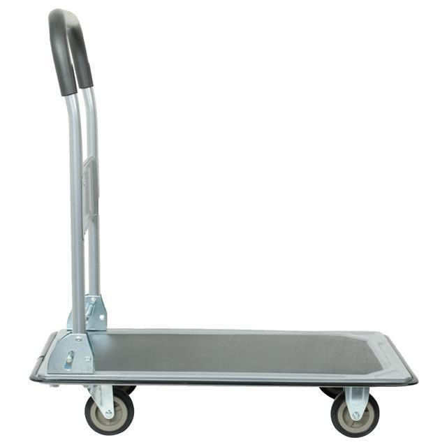 Візок ручний чотирьохколісний, 150 кг, 740×480×830 мм, колеса: 100 мм, сталевий INTERTOOL LT-9053 Киев - изображение 3