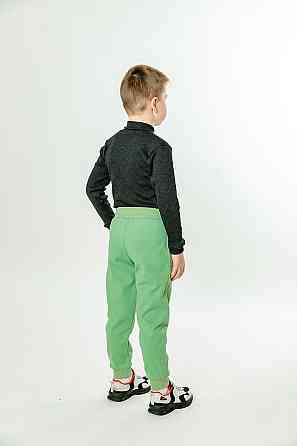 Детские штаны, теплые(трехнитка) ментоловые топ Киев