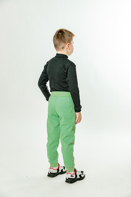 Дитячі штани, теплі (тринитка) ментолові топ Київ - фото 2