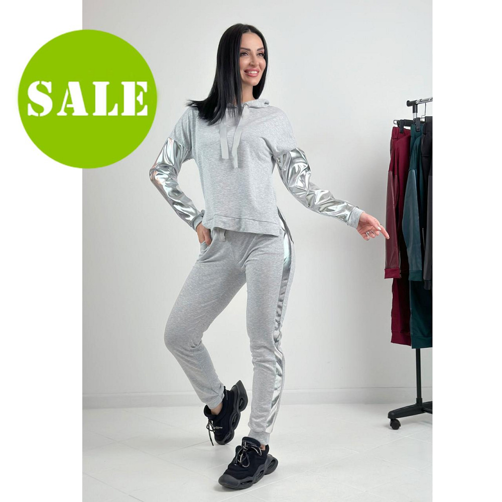 Жіночий трикотажний спортивний костюм “Mystery" оптом | Батал | Розпродаж моделі Київ - фото 1