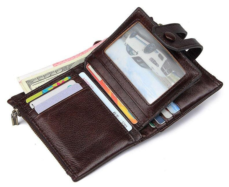 Гаманець Vintage 14602 шкіряний Коричневий Київ - фото 5