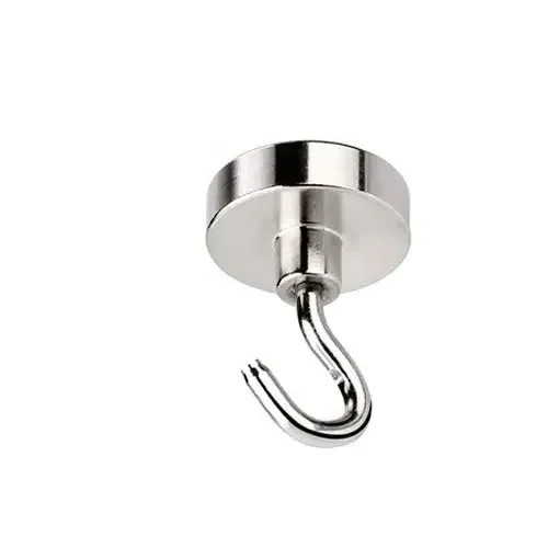 Неодимовий магніт з крючком, діаметр 48 мм, до 48 кг Київ - фото 1