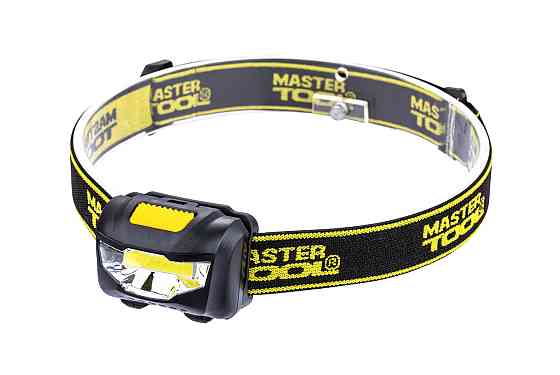 Ліхтар налобний MASTERTOOL 3 режими 59х41х32 мм COB LED 3xAAA ABS 94-0811 Рівне