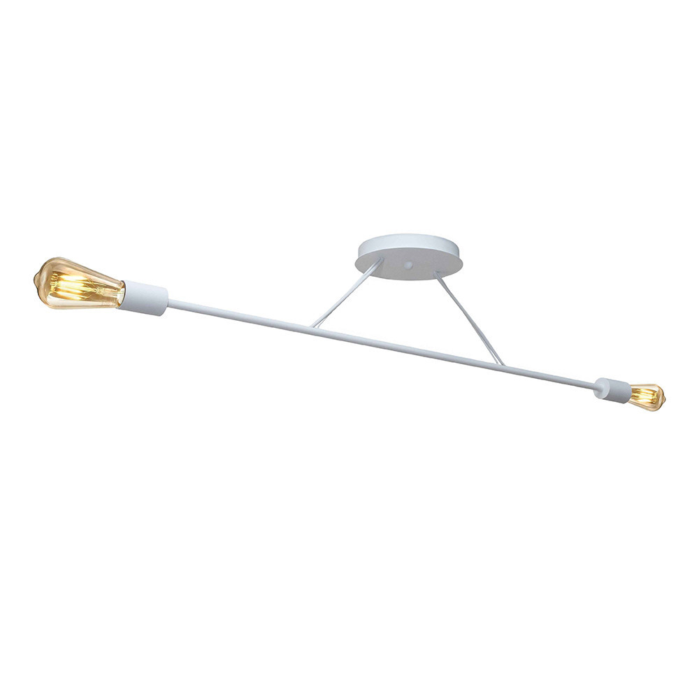 Люстра подвесная MSK Electric Asket на две лампы Е27 NL 10320-2 WH белая Одесса - изображение 2