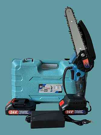 Акумуляторна ланцюгова міні-пила 8'' 203 мм 2акб 24V Chain Saw DOMOTEC 8488 PT Київ