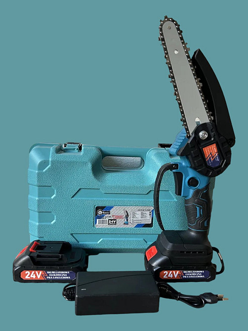 Акумуляторна ланцюгова міні-пила 8'' 203 мм 2акб 24V Chain Saw DOMOTEC 8488 PT Одеса - фото 3