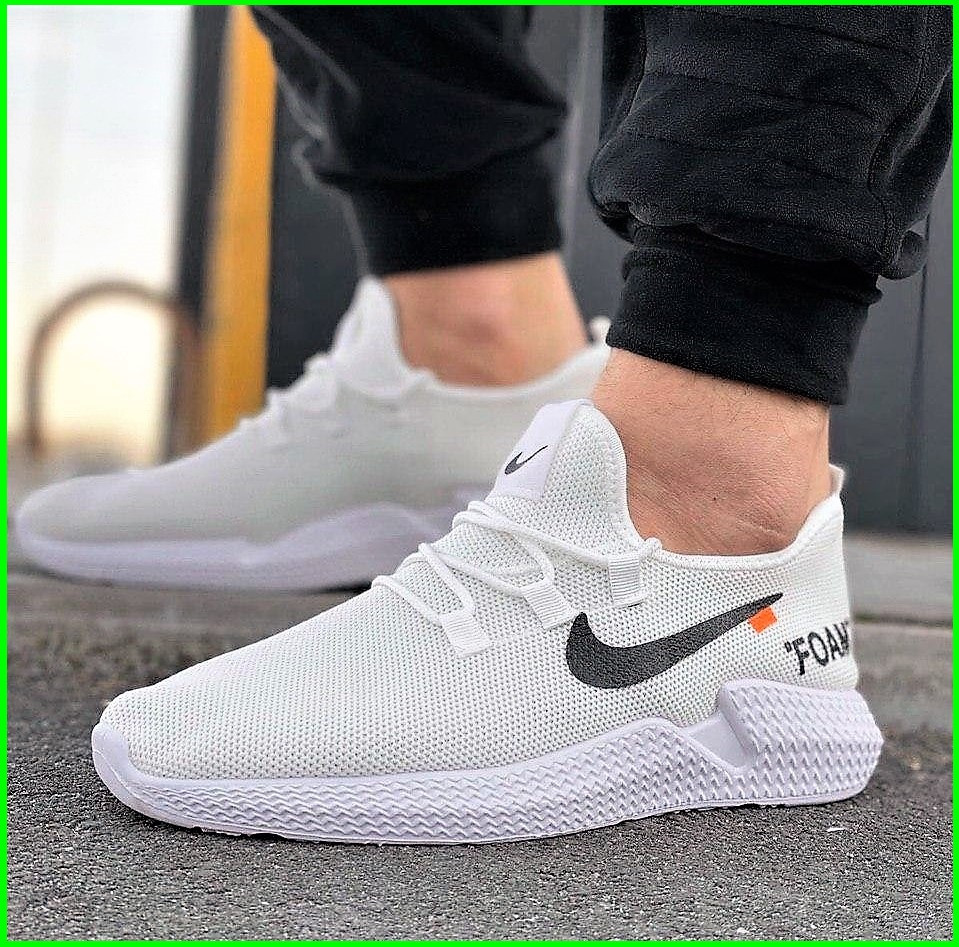 Кросівки Чоловічі Білі Тканинні Boost Пінка в стилі N!ke (розміри: 44,45) Дніпро - фото 4