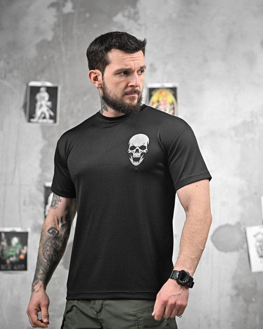 Тактична вологовідвідна футболка NECRON дівчина чорна ДЛ6380 Одеса - фото 3