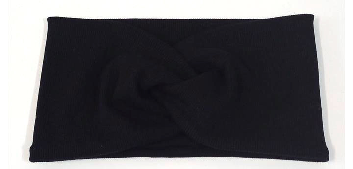 Пов'язка жіноча трикотажна чорна Київ - фото 1