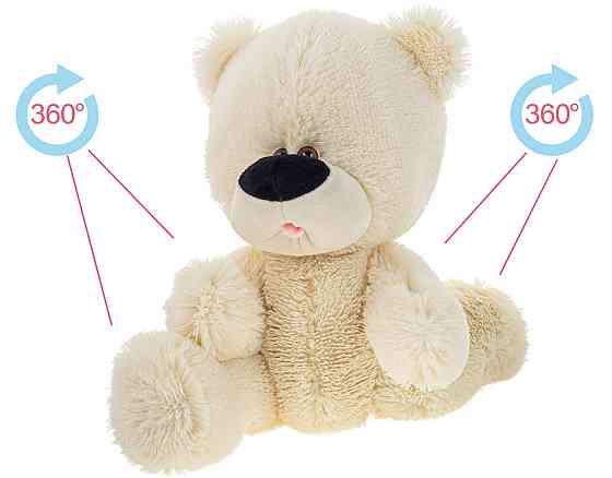 Ведмідь на шарнірах Аліна 32 см Кремовий Киев