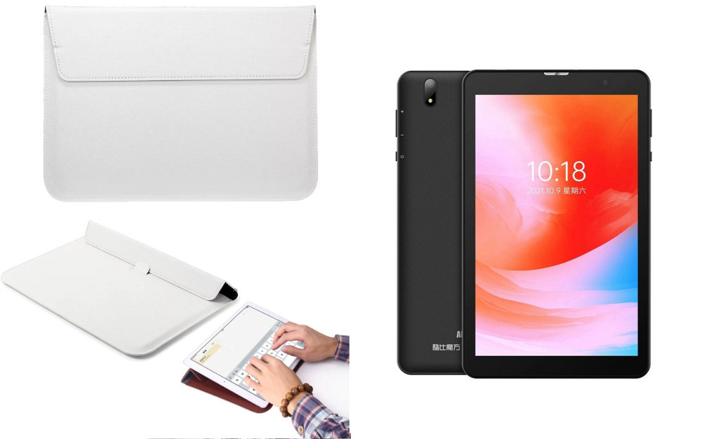 Чехол-конверт VitoCase для ALLDOCUBE Smile 1, с функцией подставки для планшета Белый Киев - изображение 1