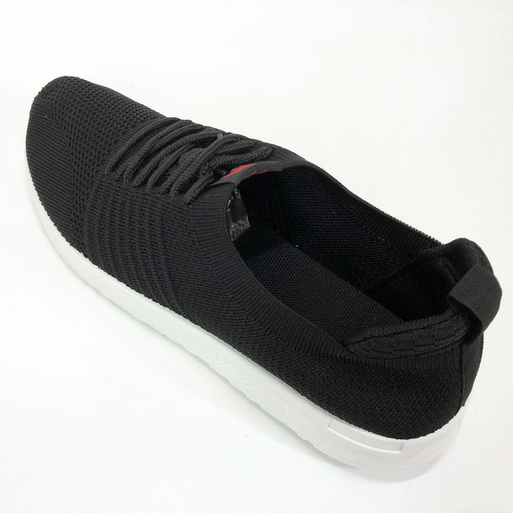 Простые мужские кроссовки 43, Мужские кроссовки лето черные Удобные легкие SP-29 Львов - изображение 4