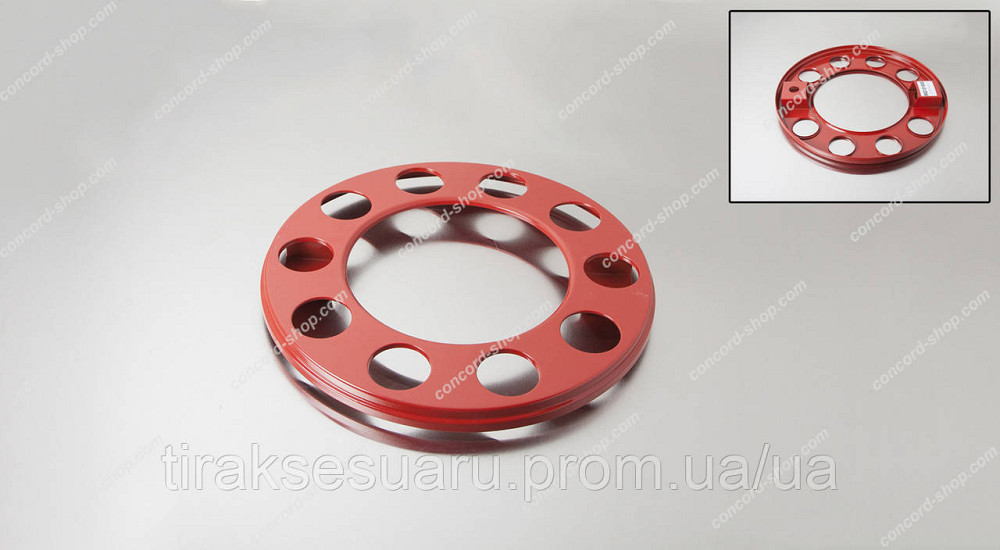 Колпак колеса передний 22,5 корона. красный металл Колпак колеса корона передний красный 22.5 (металл) Луцк - изображение 1