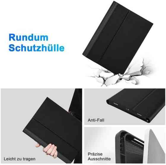 Фирменный чехол-книжка ROOFEI с Bluetooth клавиатурой для планшета Samsung Galaxy Tab S8 2022/ S7 2020 11 дюймов Днепр