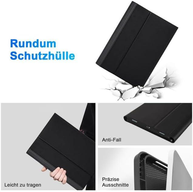 Фирменный чехол-книжка ROOFEI с Bluetooth клавиатурой для планшета Samsung Galaxy Tab S8 2022/ S7 2020 11 дюймов Днепр - изображение 2