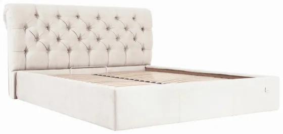 Кровать Двуспальная London Standart 180 х 190 см Мисти Milk Бежевый Киев