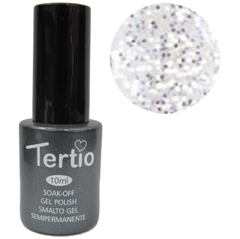 TERTIO гель - лак № 184(срібні блискітки великі)10 мл Київ - фото 1
