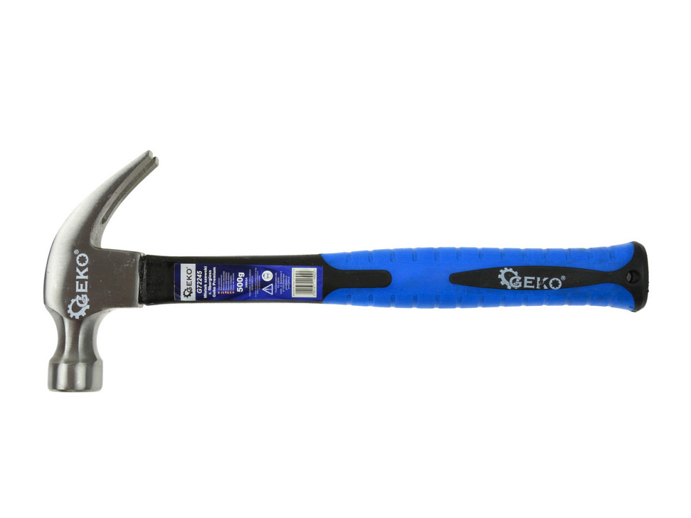 Молоток шевця "GeKo"-premium 500 г з ручкою зі скловолокна покритого TPR Київ - фото 1